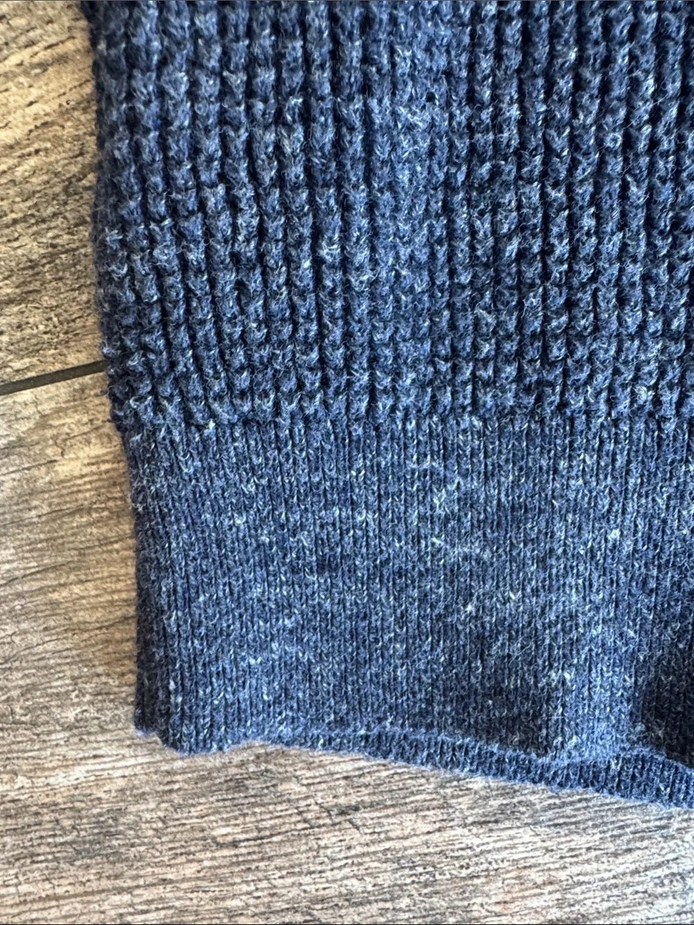 GAP Dark Navy Textured Crewneck Sweater
